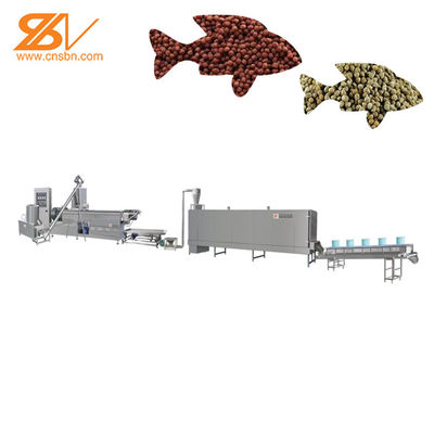 Двойная производственная линия лепешки корма для животных штрангпресса питания рыб винта 160kg/hr