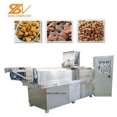 Full Automatic Pet Food Production Line Cat Kibble Dry Dog Food Pellet Processing Extruder Making Machine