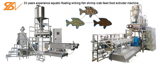 Промышленные плавая тонуть рыбы кормят делать технологическую линию корма для домашних животных машины