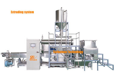Siemens Motor Twin Screw Pet Food Extruder Processing Line для производства